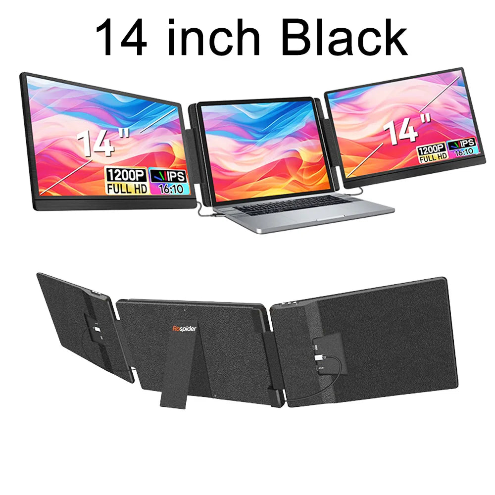 Portable Triple Screen Monitor