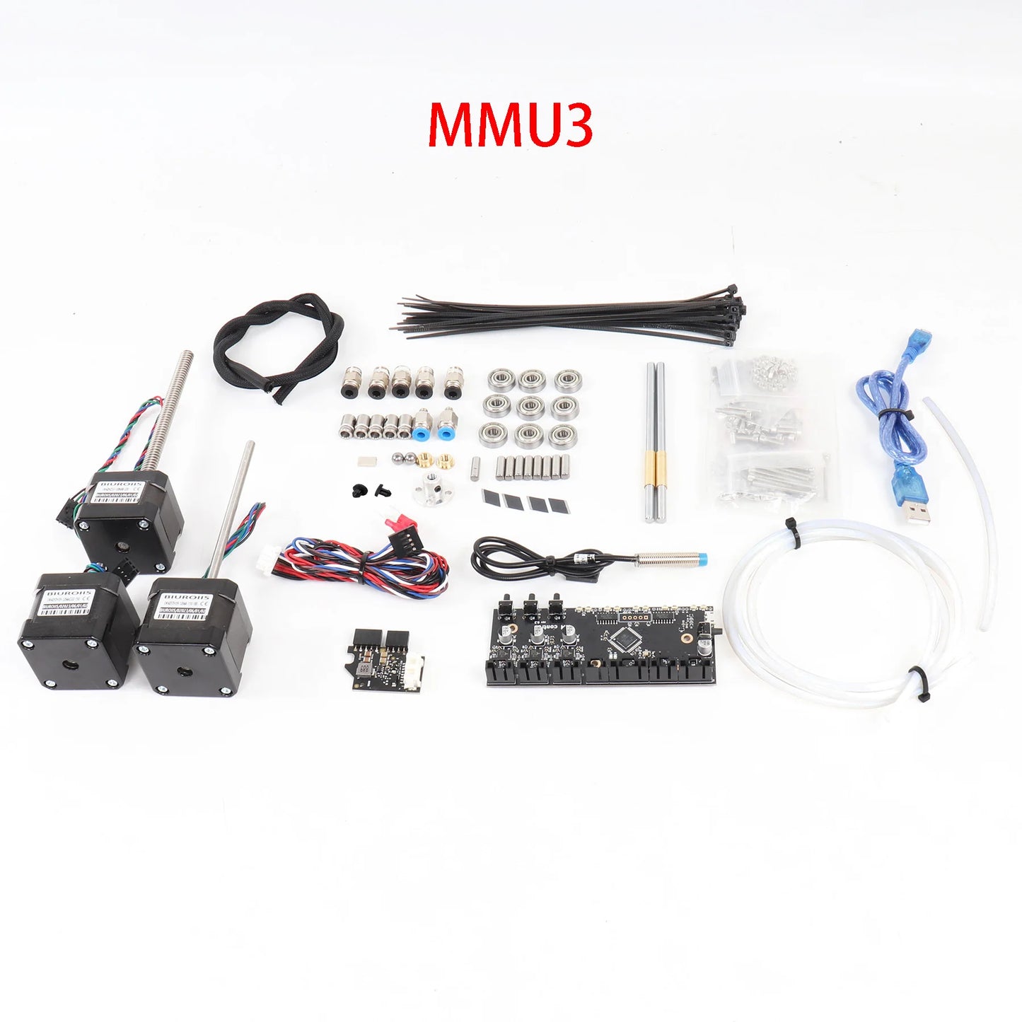 Prusa i3 MK3 / MK3S / MK4 MMU3 Multi-Material Unit Kit – Control Board, PD Motors, FINDA Probe & Cables