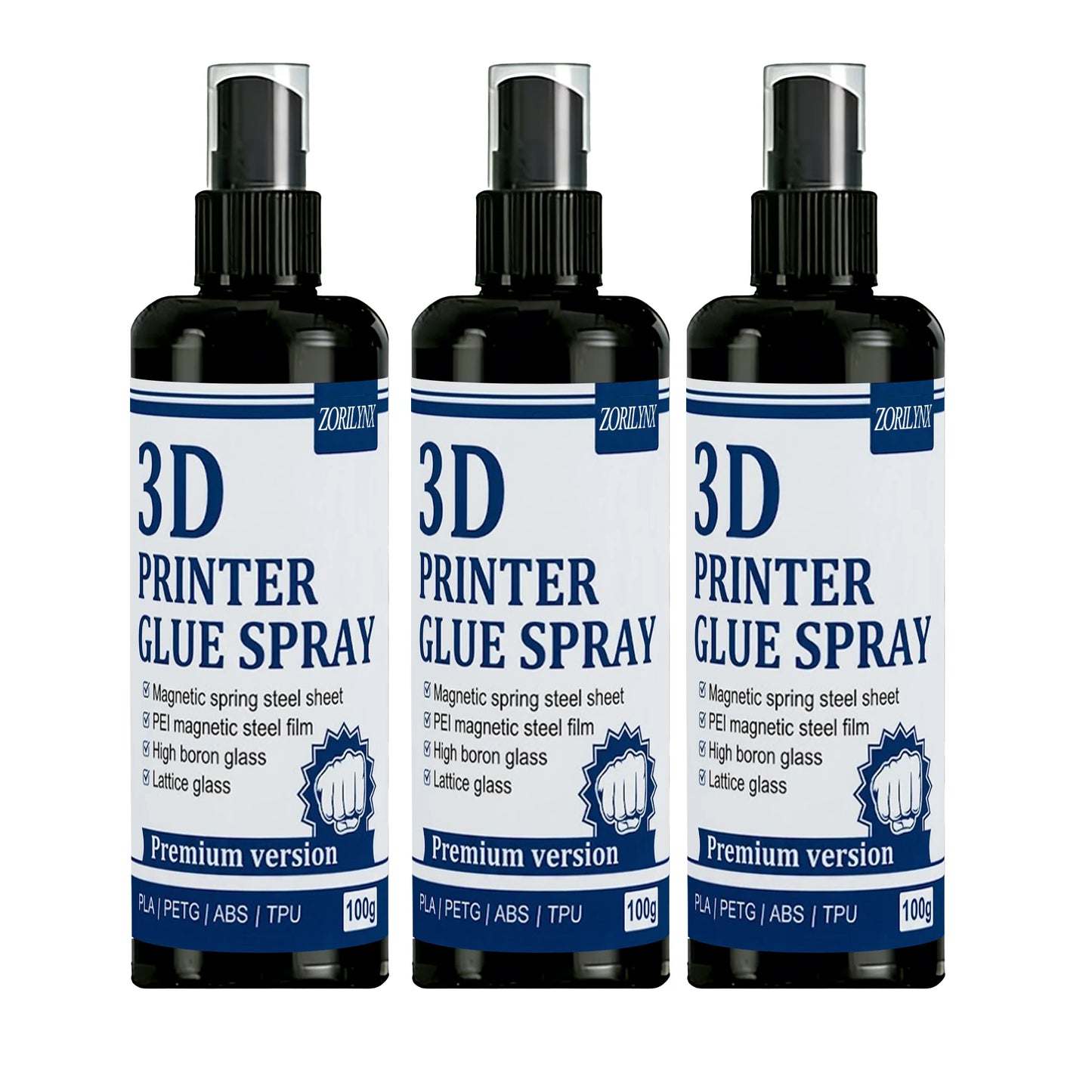 3D Printer Bed Adhesive – Strong First Layer Grip for Glass & PEI, No Warp, Easy Release
