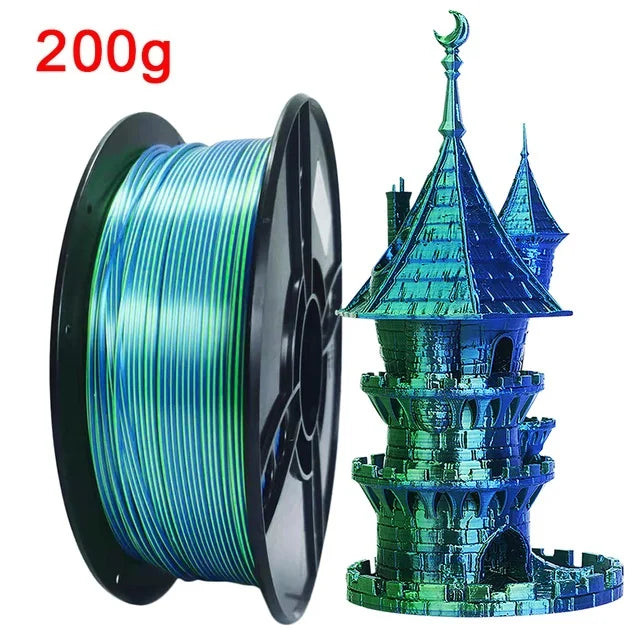 EasyThreed Dual Color Silk PLA Filament 1.75mm – 1kg Multicolor for FDM 3D Printers