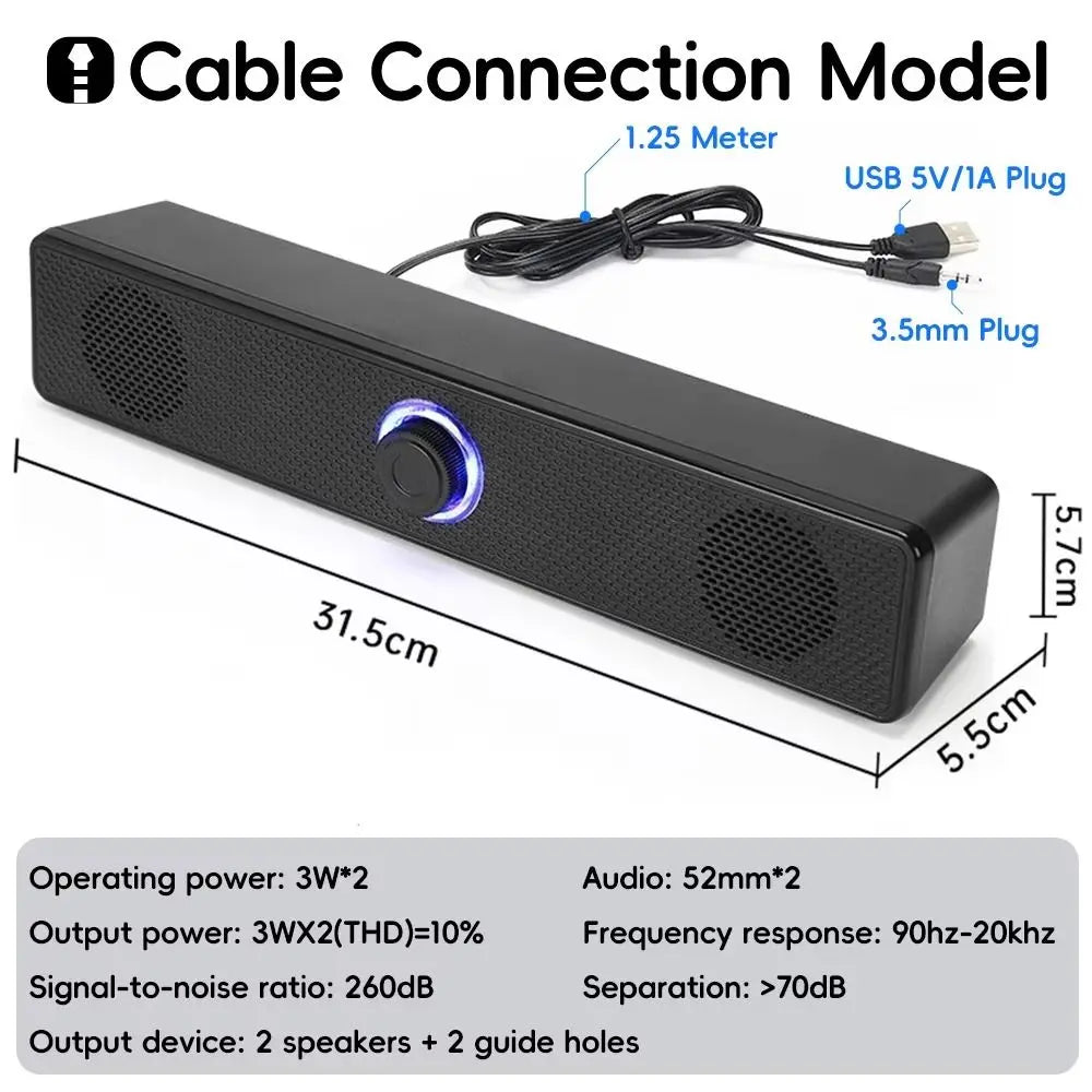USB Powered PC Soundbar