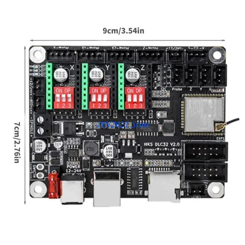 Makerbase MKS DLC32 V2.1 – 32-Bit GRBL Offline Controller Board for CNC Laser Engravers