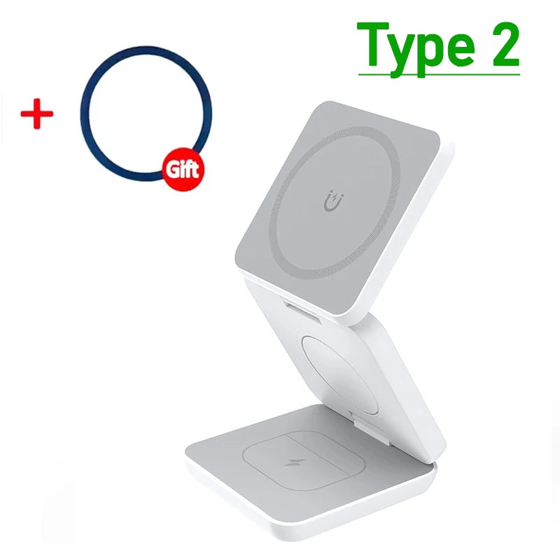 3-in-1 Magnetic Wireless Charging Station