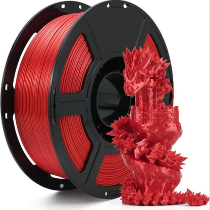 Silk PLA Filament 1.75mm – 250g Shiny Red, Blue, Green, White, Gold, Silver & Black