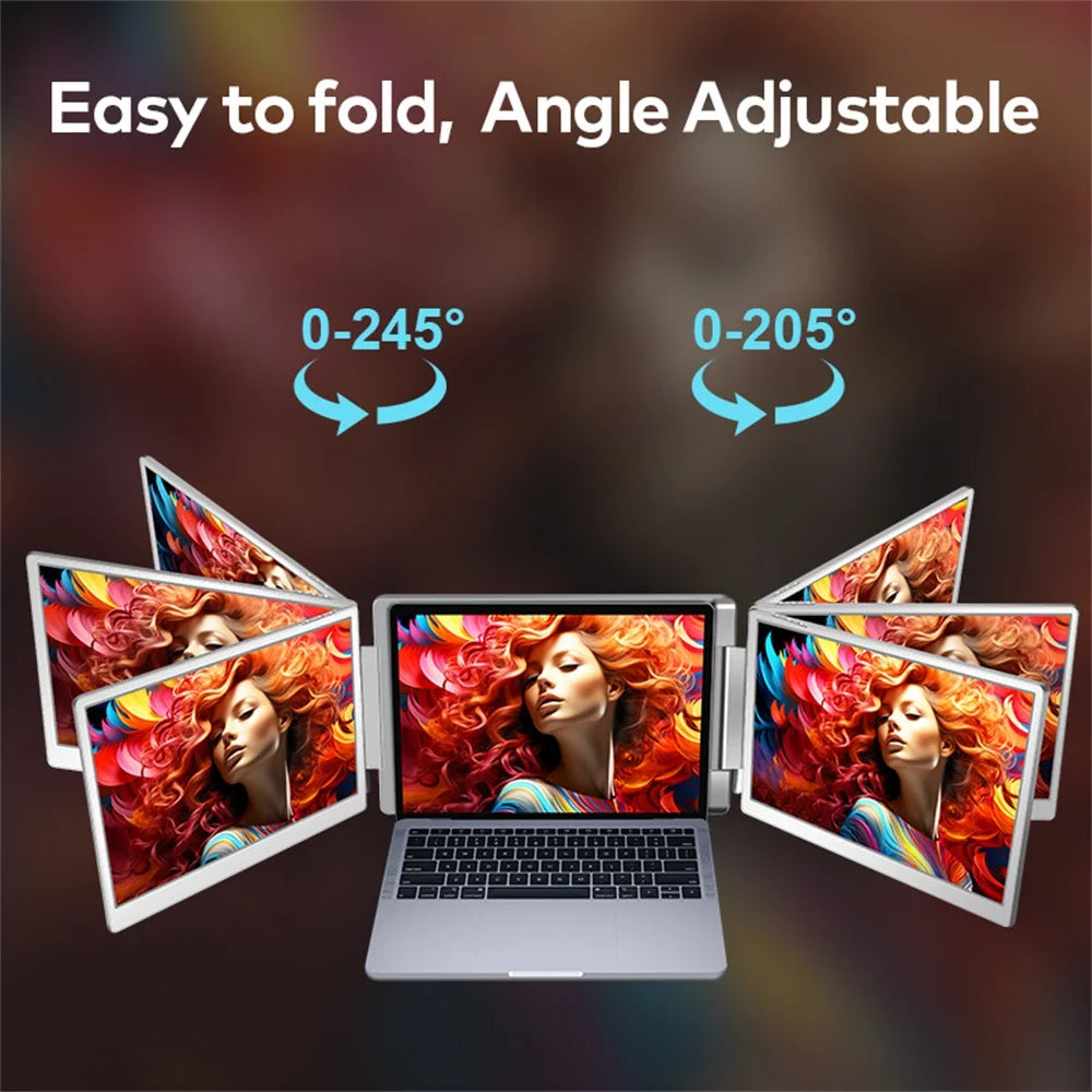 Portable Triple Screen Monitor