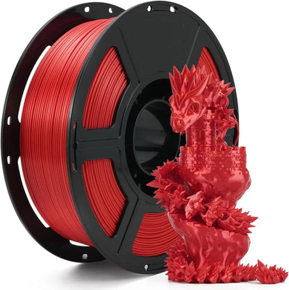 Silk PLA Filament 1.75mm – 250g Shiny Red, Blue, Green, White, Gold, Silver & Black