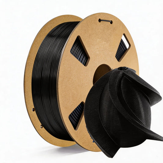 PLA+2.0 Filament 1.75mm Black – 1kg Upgraded Tougher & Stronger PLA Plus for FDM 3D Printers