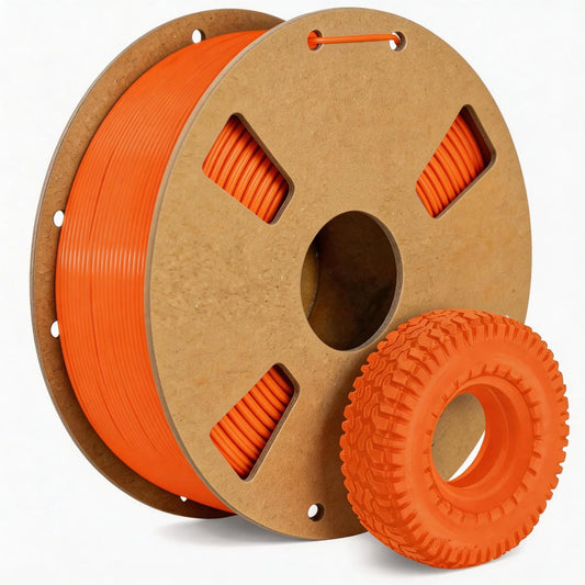 PLA+2.0 Filament 1.75mm Orange – 1kg Upgraded Tougher & Stronger PLA Plus for FDM 3D Printers