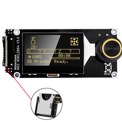 Makerbase MKS Mini 12864 V3 LCD Display – Smart Screen for MKS Gen L / SKR / Voron 2.4