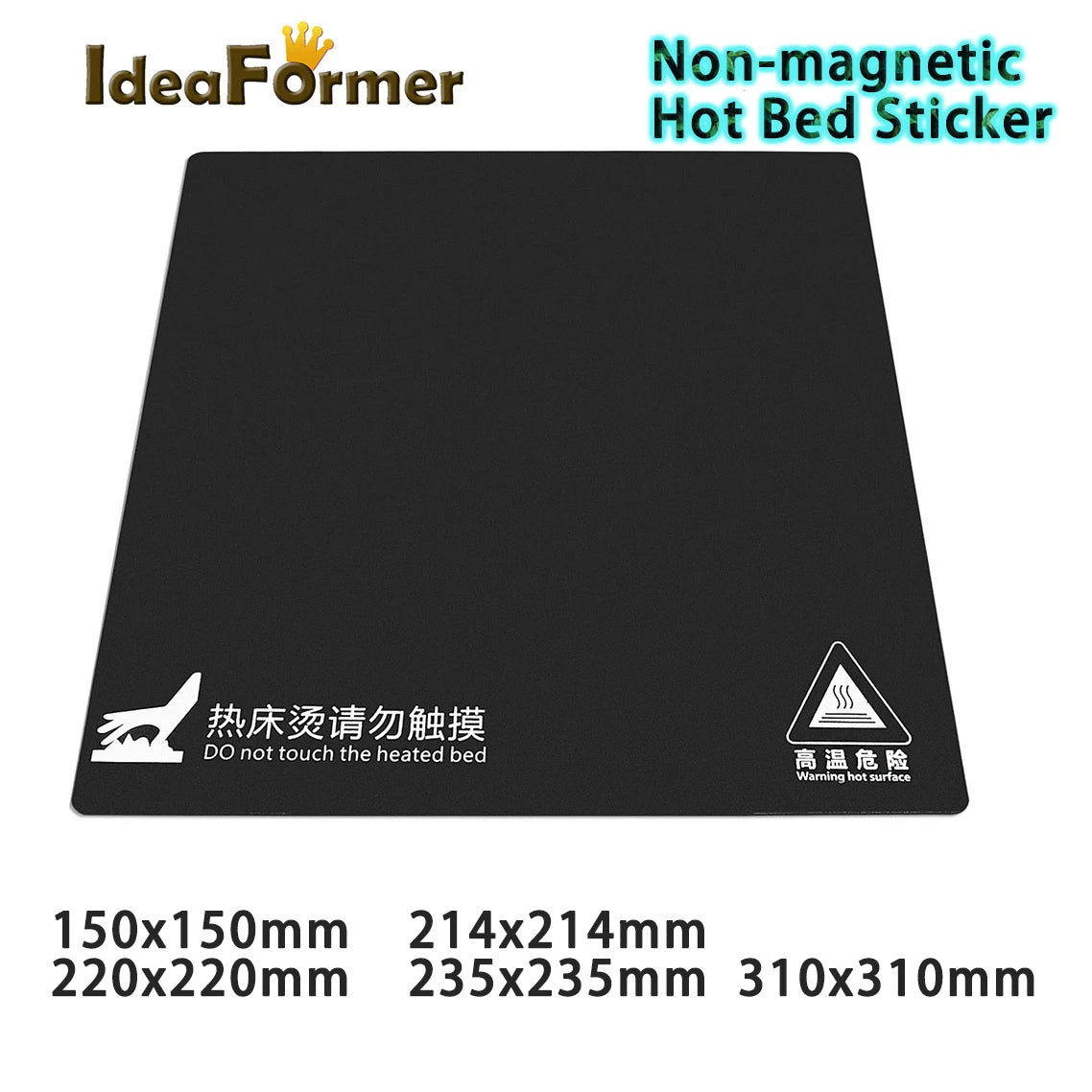 3D Printer Heat Bed Sticker – Build Surface Tape for Ender 3, Anet A6/A8 & More