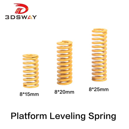 3D Printer Heatbed Leveling Spring Kit – 15 / 20 / 25mm OD 8mm for Ender 3 / CR-10