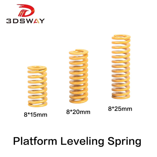 3D Printer Heatbed Leveling Spring Kit – 15 / 20 / 25mm OD 8mm for Ender 3 / CR-10