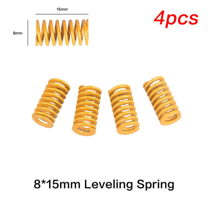 3D Printer Heatbed Leveling Spring Kit – 15 / 20 / 25mm OD 8mm for Ender 3 / CR-10
