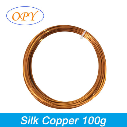 Silk PLA Filament 1.75mm – 1kg Sample Gold, Silver, Copper, Metal Gray, Blue & Green