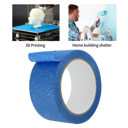 High-Temperature Polyimide & Blue Painters Tape – 48mm x 30m for 3D Printer Heated Bed