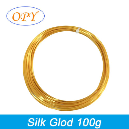 Silk PLA Filament 1.75mm – 1kg Sample Gold, Silver, Copper, Metal Gray, Blue & Green