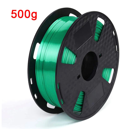 Silk Jade Green PLA Filament 1.75mm – 250g / 500g / 1kg Shiny Smooth for FDM 3D Printers