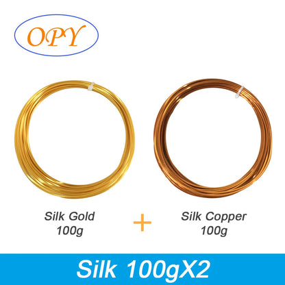 Silk PLA Filament 1.75mm – 1kg Sample Gold, Silver, Copper, Metal Gray, Blue & Green