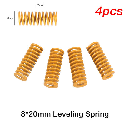 3D Printer Heatbed Leveling Spring Kit – 15 / 20 / 25mm OD 8mm for Ender 3 / CR-10