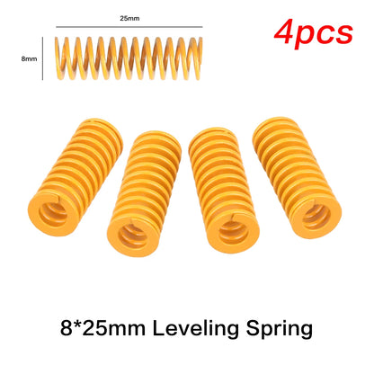 3D Printer Heatbed Leveling Spring Kit – 15 / 20 / 25mm OD 8mm for Ender 3 / CR-10