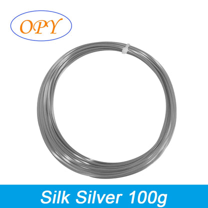 Silk PLA Filament 1.75mm – 1kg Sample Gold, Silver, Copper, Metal Gray, Blue & Green