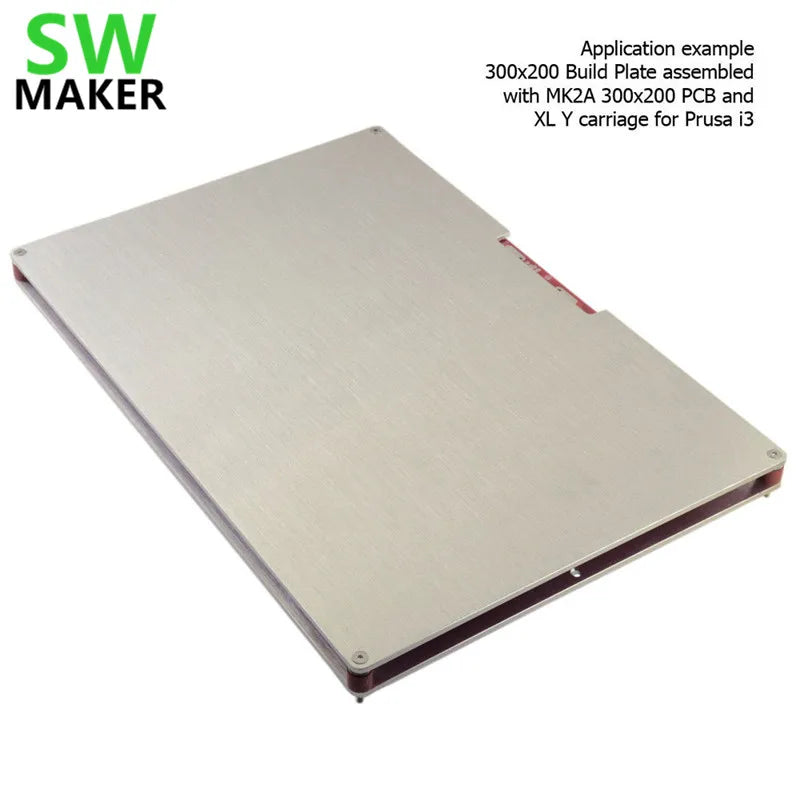 300x200mm Aluminum Heated Bed – RepRap Prusa i3 Upgrade Build Plate Kit