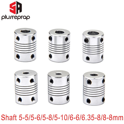 Flexible Jaw Coupling Coupler – 5 / 6 / 6.35 / 8 / 10mm Shaft for 3D Printer Stepper Motors