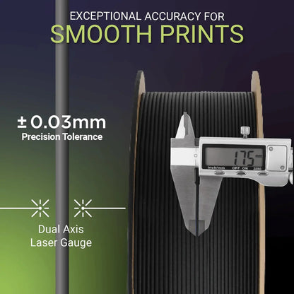 Polymaker Fiberon ASA-CF08 Carbon Fiber ASA Filament 1.75mm – 0.5kg UV-Resistant High-Strength
