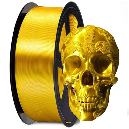 MANLANG Silk Gold PLA Filament – 1.75mm Shiny Metallic Finish