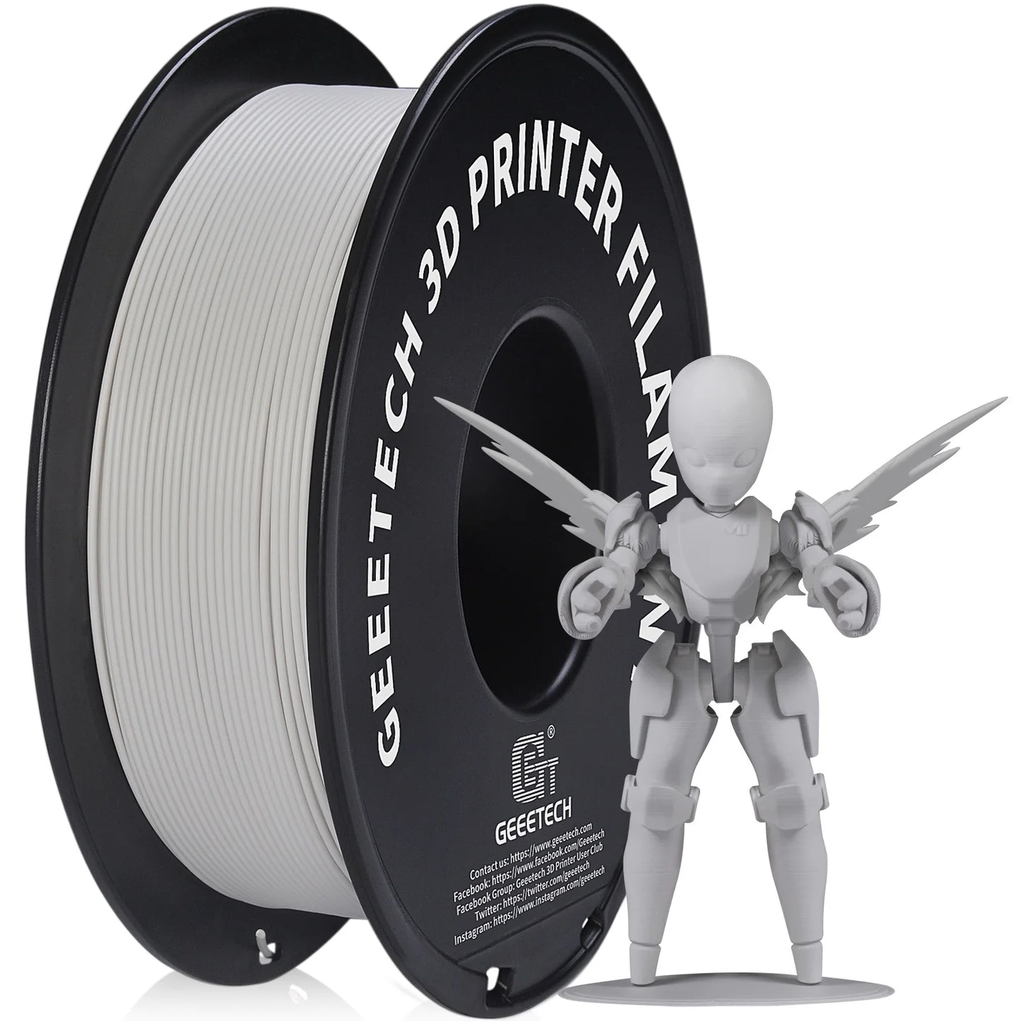 Geeetech Matte PLA Filament 1.75mm – 1kg Spool Vacuum Packed for FDM 3D Printers