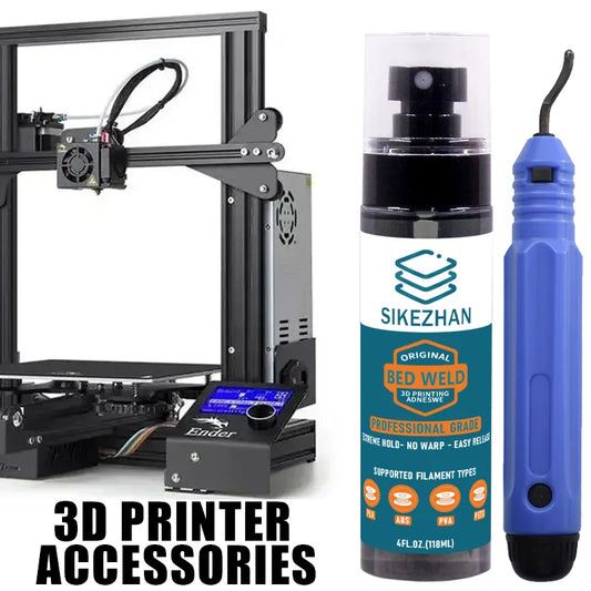 3D Printer Bed Adhesion Aid & Deburring Finishing Tool – Strong Hold, Easy Lift-Off