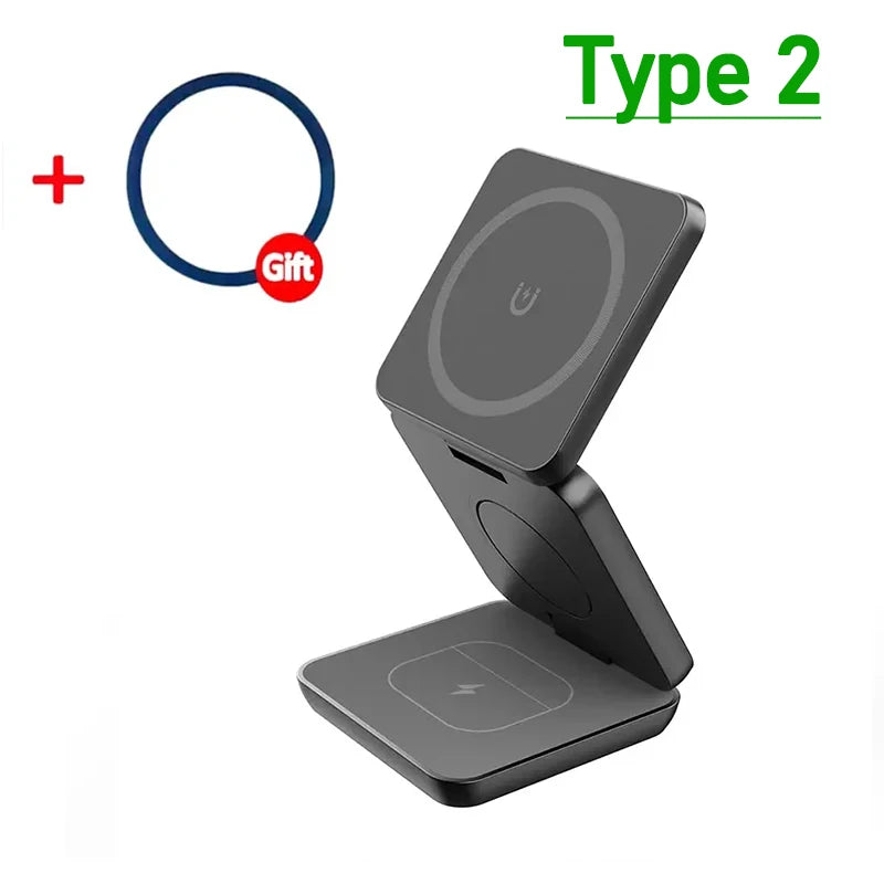 3-in-1 Magnetic Wireless Charging Station