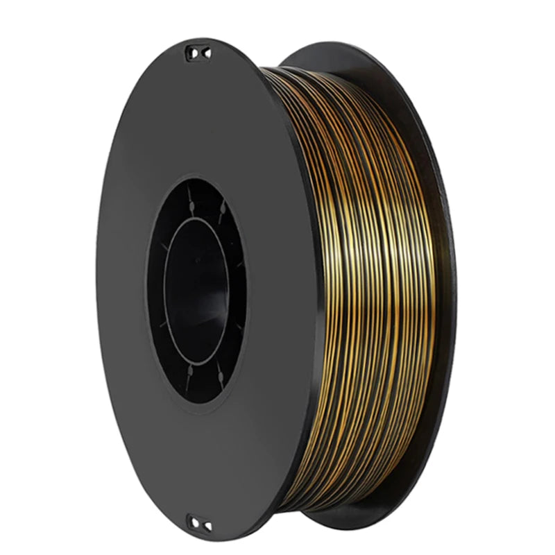 Silk PLA Filament 1.75mm – 1kg Dual Color Black & Gold for FDM 3D Printers