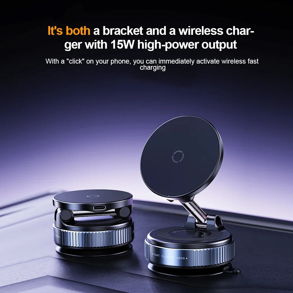 Magnetic Phone Mount with Wireless Charging