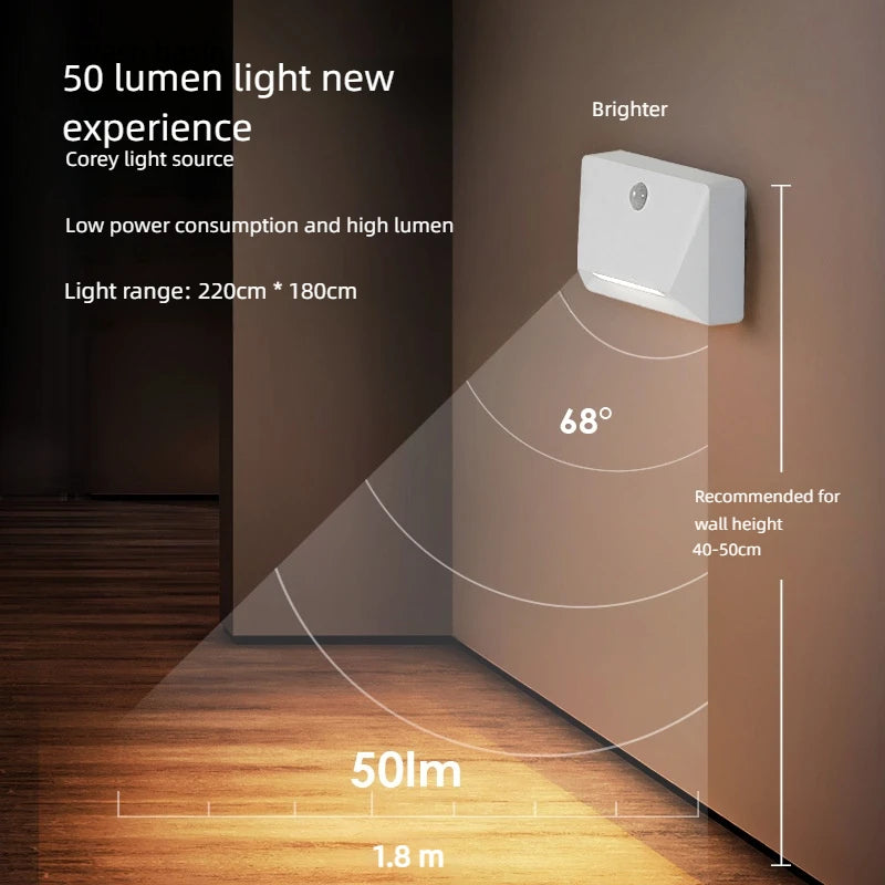 Motion Sensor LED Wall Light