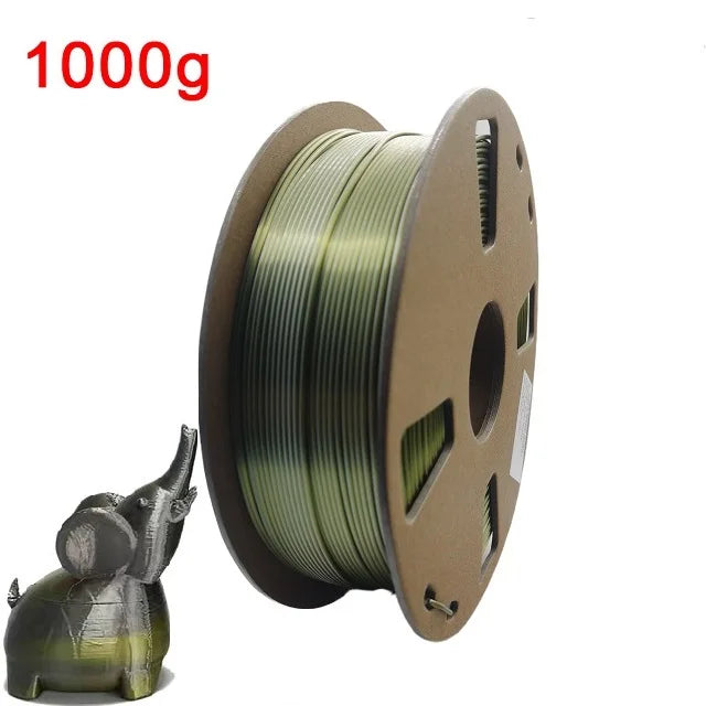 EasyThreed Dual Color Silk PLA Filament 1.75mm – 1kg Multicolor for FDM 3D Printers