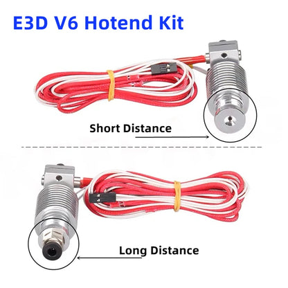 E3D V6 Hotend Kit – 12V / 24V, 0.4mm Nozzle, Bowden & Direct Drive for 1.75mm Filament