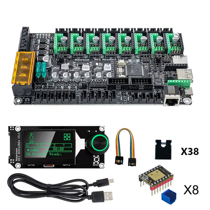Makerbase MKS Monster8 – 32-Bit 3D Printer Control Board with TMC2209 for Voron / Octopus