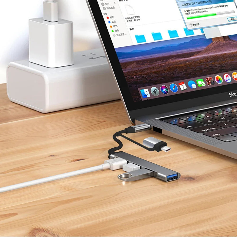 4-in-1 USB-C Hub