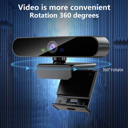 4K Autofocus Webcam – Ultra HD USB Web Camera with AI Noise Cancellation