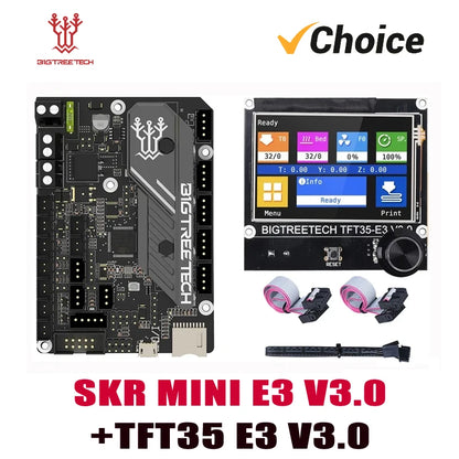 BIGTREETECH SKR Mini E3 V3.0 + TFT35 E3 V3.0 Bundle – 32-Bit TMC2209 Motherboard & Touchscreen for Ender 3 / CR-10