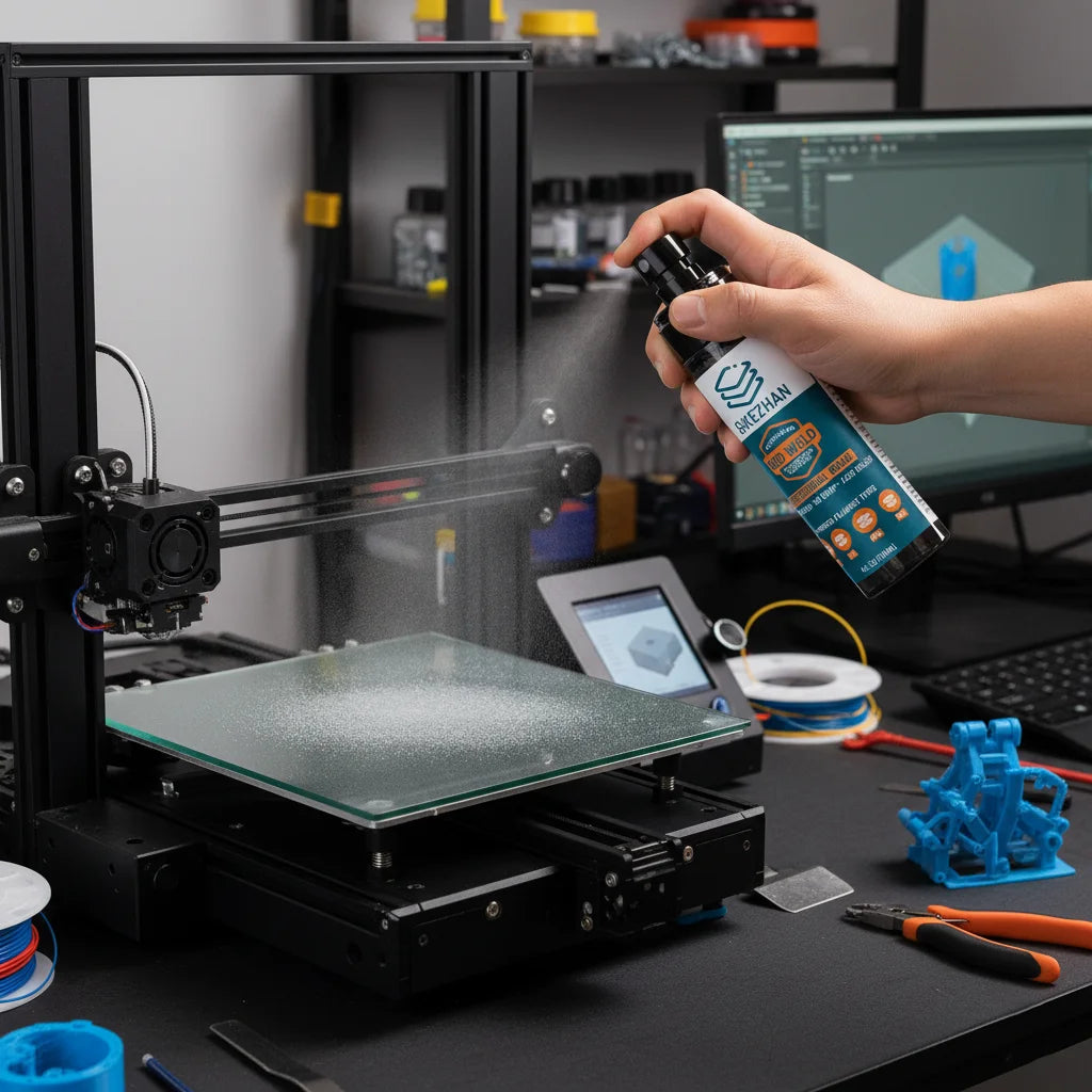 3D Printer Bed Adhesion Aid & Deburring Finishing Tool – Strong Hold, Easy Lift-Off