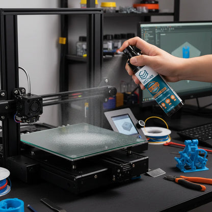 3D Printer Bed Adhesion Aid & Deburring Finishing Tool – Strong Hold, Easy Lift-Off