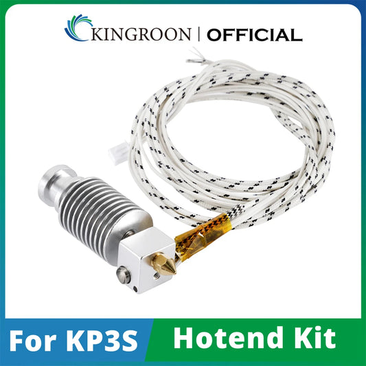 KINGROON KP3S Hotend Kit – Titan Extruder Compatible MK8 0.4mm Nozzle for 1.75mm Filament