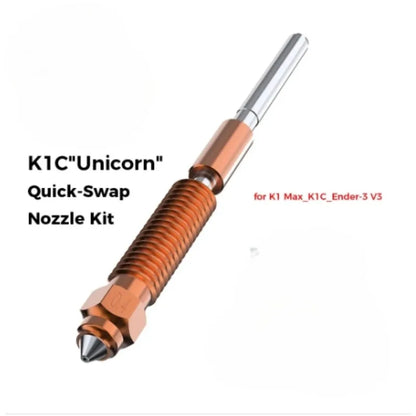 Creality K1C Hardened Steel Nozzle Set – Abrasion-Resistant Replacement Nozzles