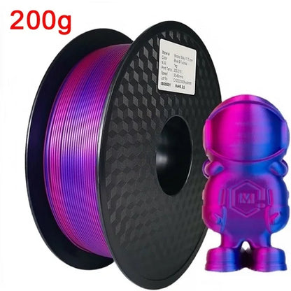EasyThreed Dual Color Silk PLA Filament 1.75mm – 1kg Multicolor for FDM 3D Printers