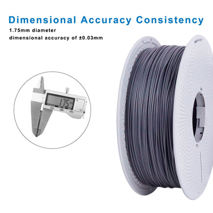 PLA Cement Color Filament 1.75mm – 1kg AMS Compatible High-Speed Tangle-Free Spool