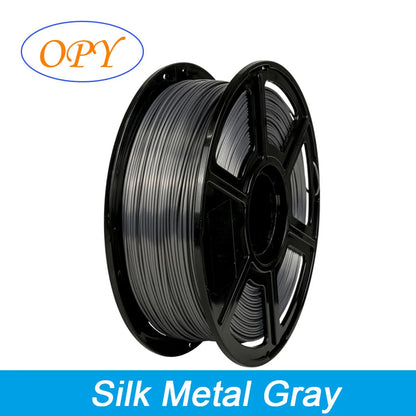 Silk PLA Filament 1.75mm – 1kg Sample Gold, Silver, Copper, Metal Gray, Blue & Green