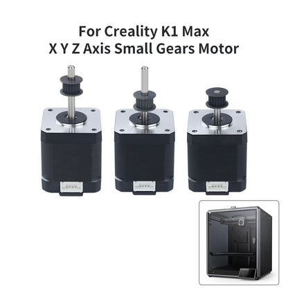 Creality K1 Max XYZ Axis Stepper Motors – High Quality Replacement with Small Gears