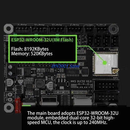 Makerbase MKS DLC32 V2.1 – 32-Bit GRBL Offline Controller Board for CNC Laser Engravers